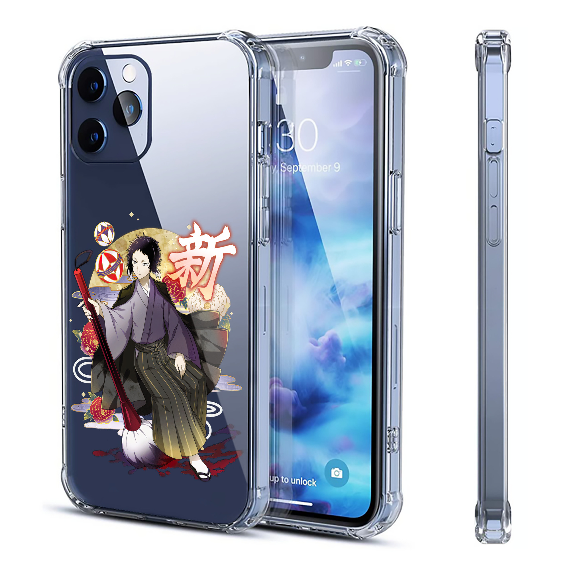 （画像用） 文豪ストレイドッグス Bungo Stray Dogs 【iPhone 12シリーズ対応】透明スマホケース（クリアソフトケース）